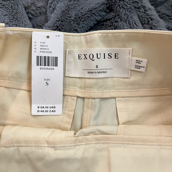 NWT Anthroplogie/Exquise cropped pleated trouser size small - Picture 6 of 11